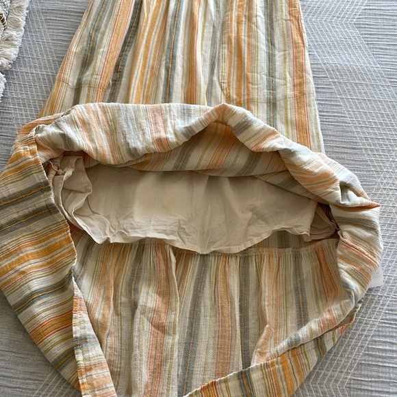 Prana California Dreaming Maxi Dress M Organic Cotton In Golden Hour Stripe - Picture 15 of 15